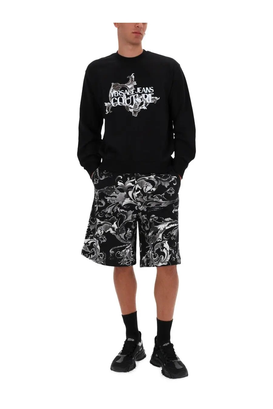 Versace Jeans Couture Men's Short Pocelain Baroque Black, view 2