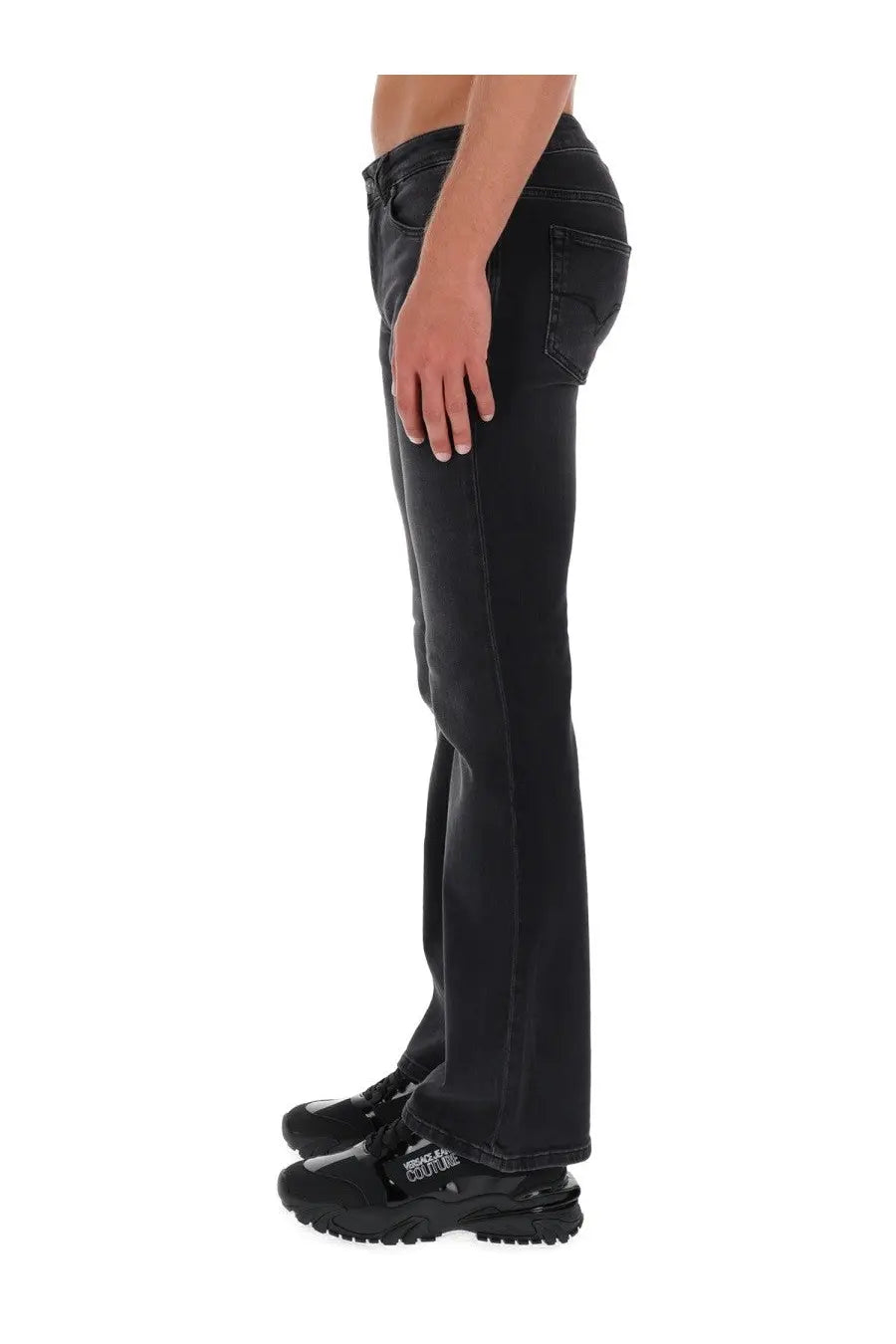 Versace Jeans Couture Men's Jeans Slim Piece Number Black, view 4