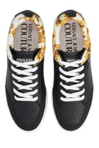 Versace Jeans Couture Men's Sneaker with Motif Weave Black, view 5