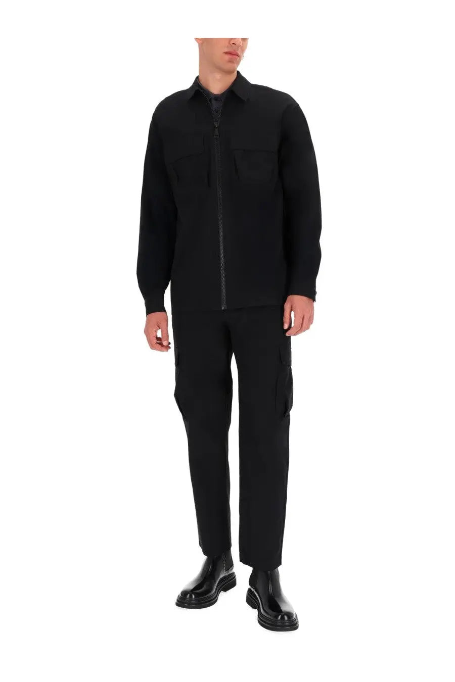 Versace Jeans Couture Men's Technical Cargo Pants Black, view 2