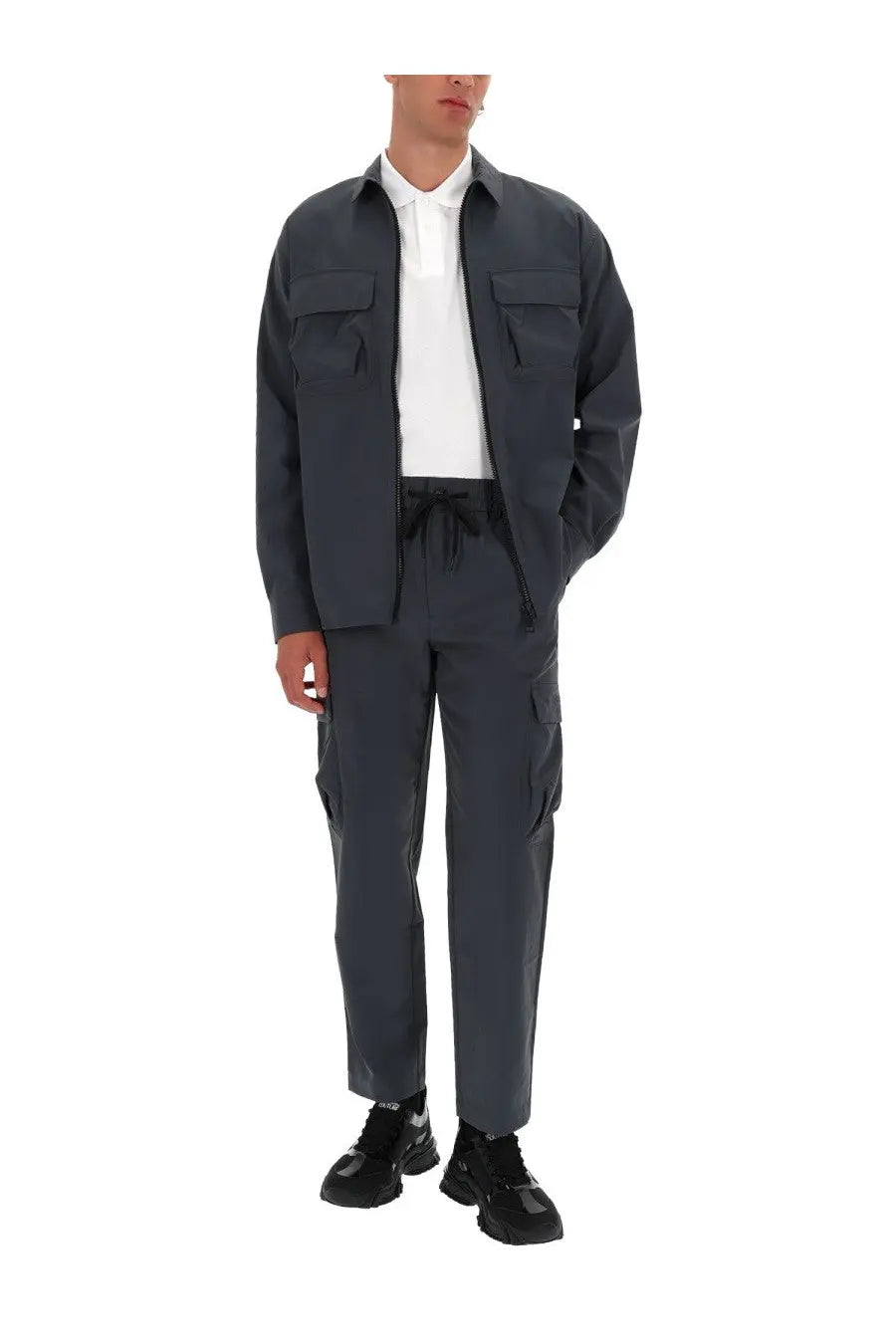 Versace Jeans Couture Men's Technical Cargo Pants Grey, view 2