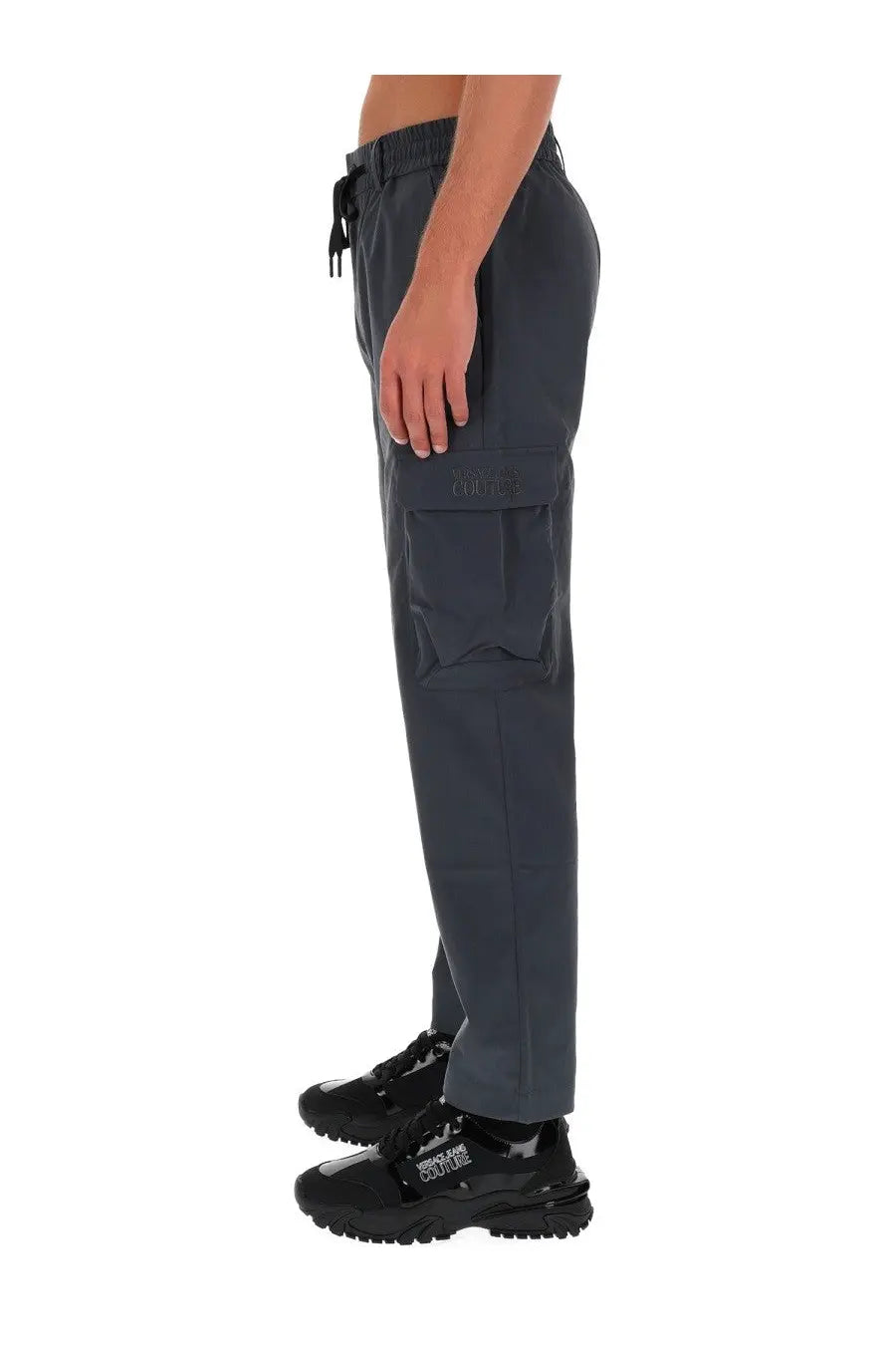 Versace Jeans Couture Men's Technical Cargo Pants Grey, view 3