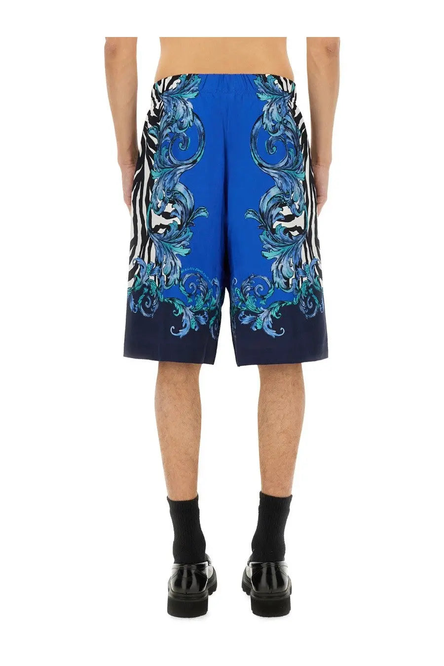 Versace Jeans Couture Men's Viscose Shorts Blue, view 3