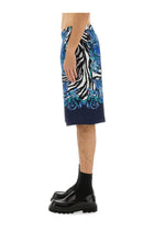 Versace Jeans Couture Men's Viscose Shorts Blue, view 4