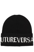 Versace Jeans Couture Men's Wool and Acrylic Beanie Black, view 2