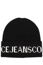 Versace Jeans Couture Men's Wool and Acrylic Beanie Black