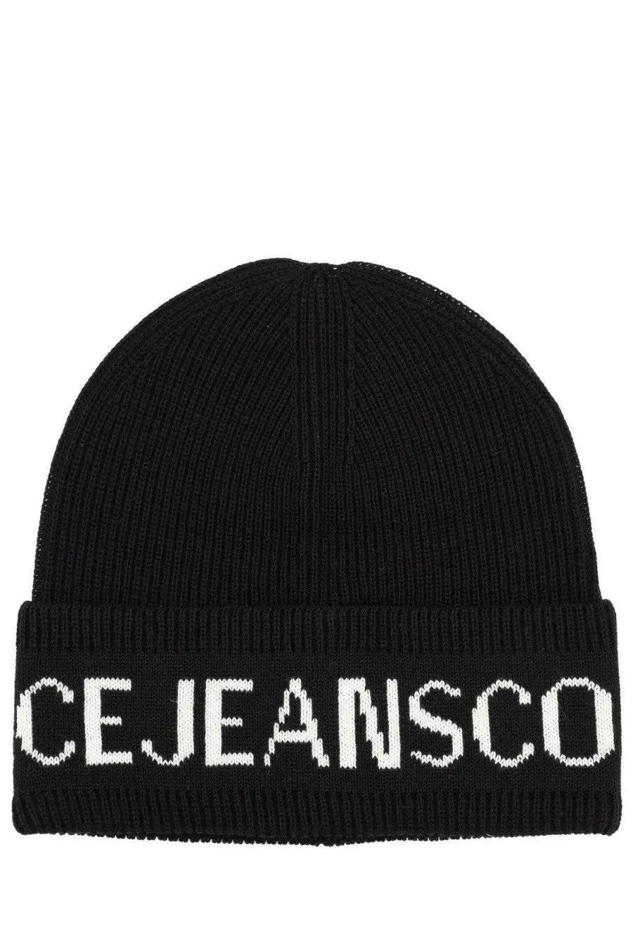 Versace Jeans Couture Men's Wool and Acrylic Beanie Black