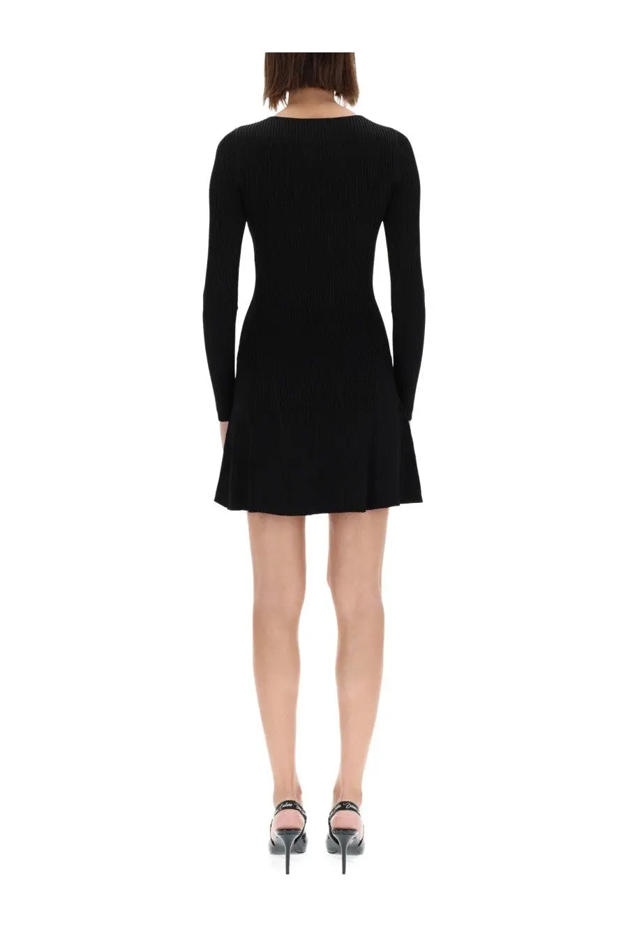 Versace Jeans Couture Women's Baroque Buckle Dress Black, view 3