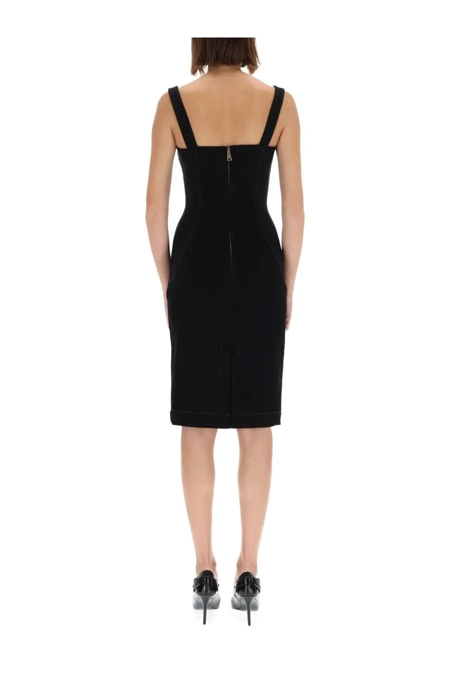Versace Jeans Couture Women's Baroque Buckled Dress Black, view 4