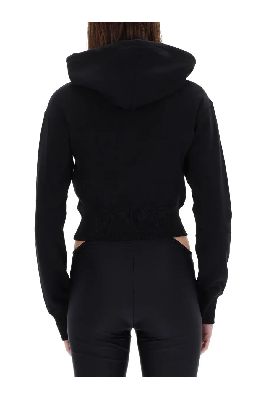 Versace Jeans Couture Women's Cropped Sweatshirt Black, view 3
