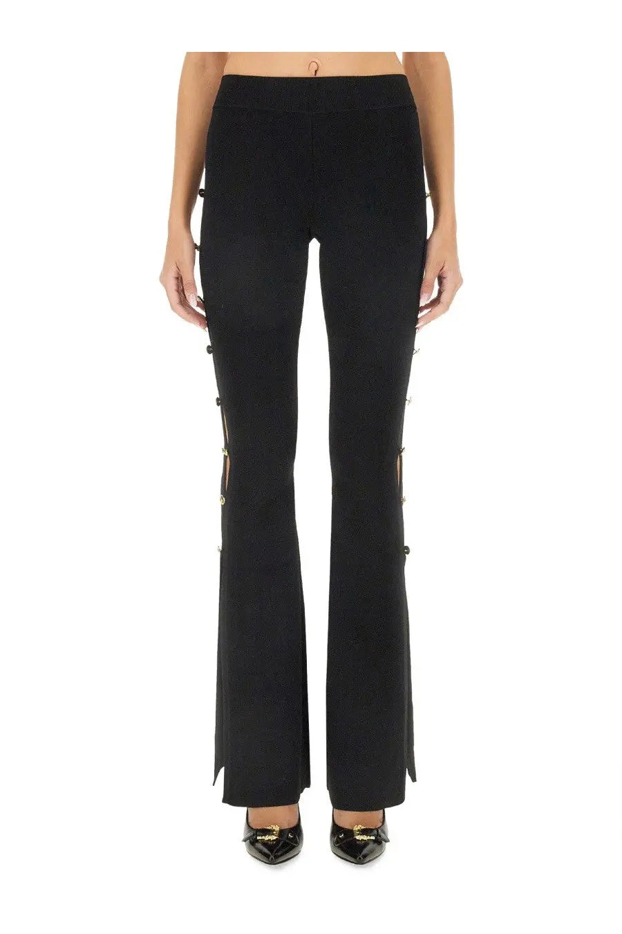 Versace Jeans Couture Women's Cut Out Pants Black