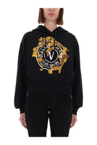 Versace Jeans Couture Women's Emblem Baroque Sweatshirt Black