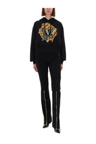 Versace Jeans Couture Women's Emblem Baroque Sweatshirt Black, view 2