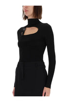 Versace Jeans Couture Women's Ribbed Top Black, view 4