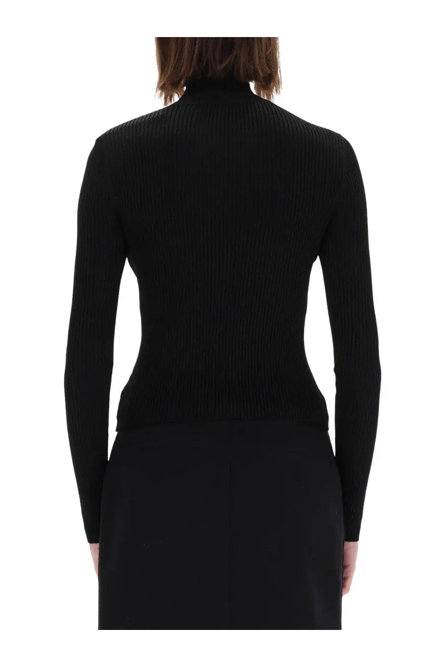 Versace Jeans Couture Women's Ribbed Top Black, view 3