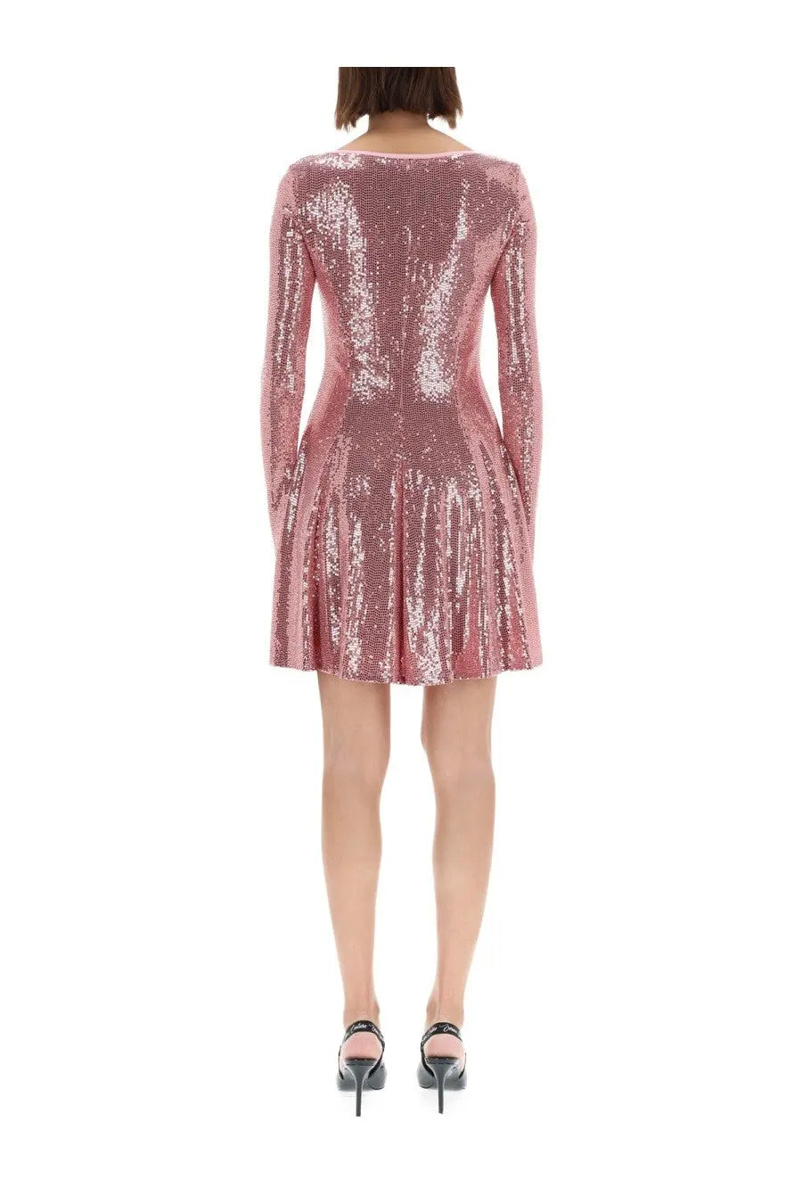 Versace Jeans Couture Women's Sequined Dress Blue, view 3