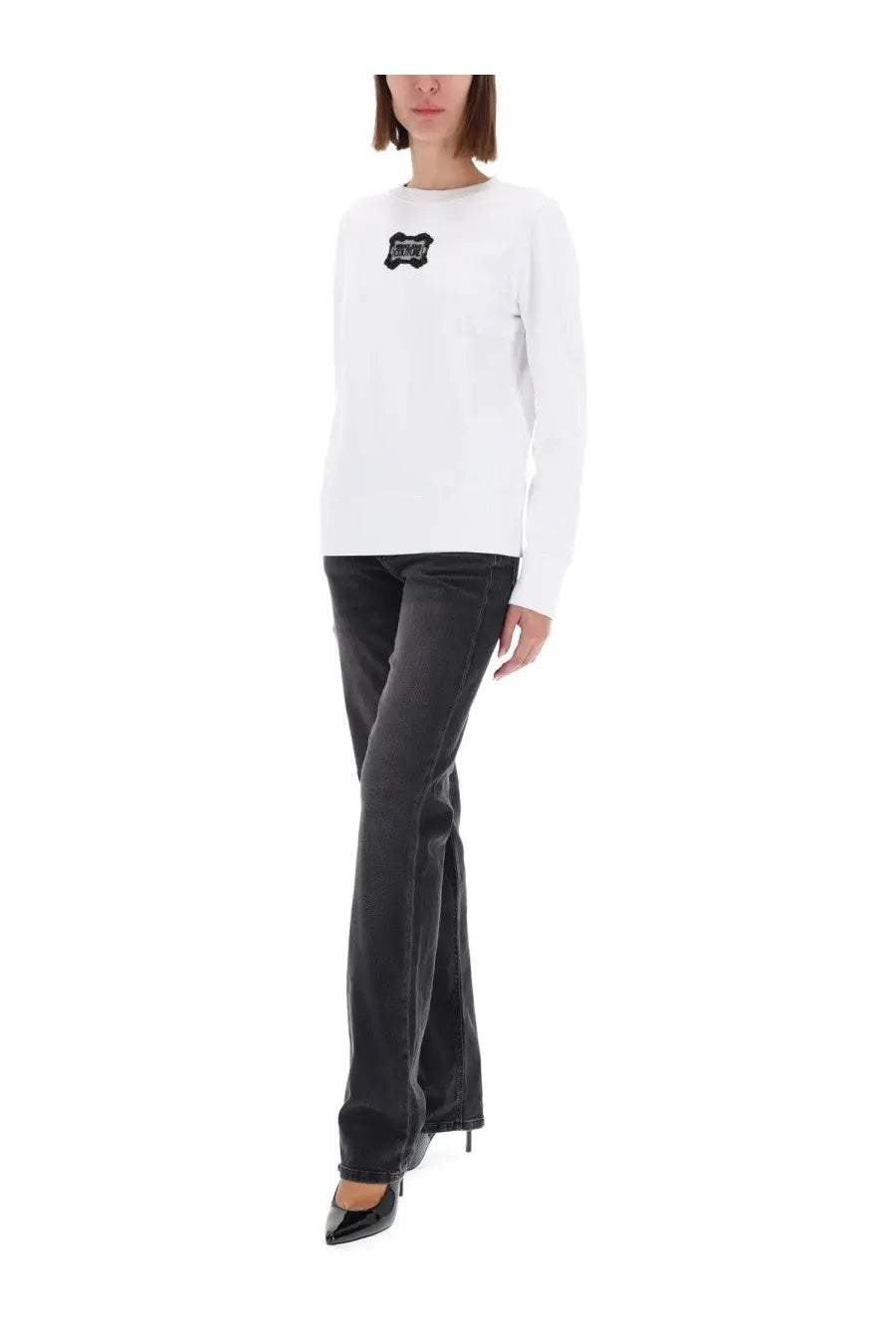 Versace Jeans Couture Women's Sweatshirt White, view 2