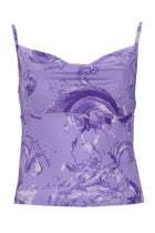 Versace Jeans Couture Women's Top in Viscosa Purple