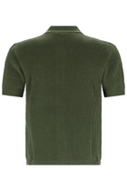 Versace Men's Knit Cotton Shirt Green, view 3