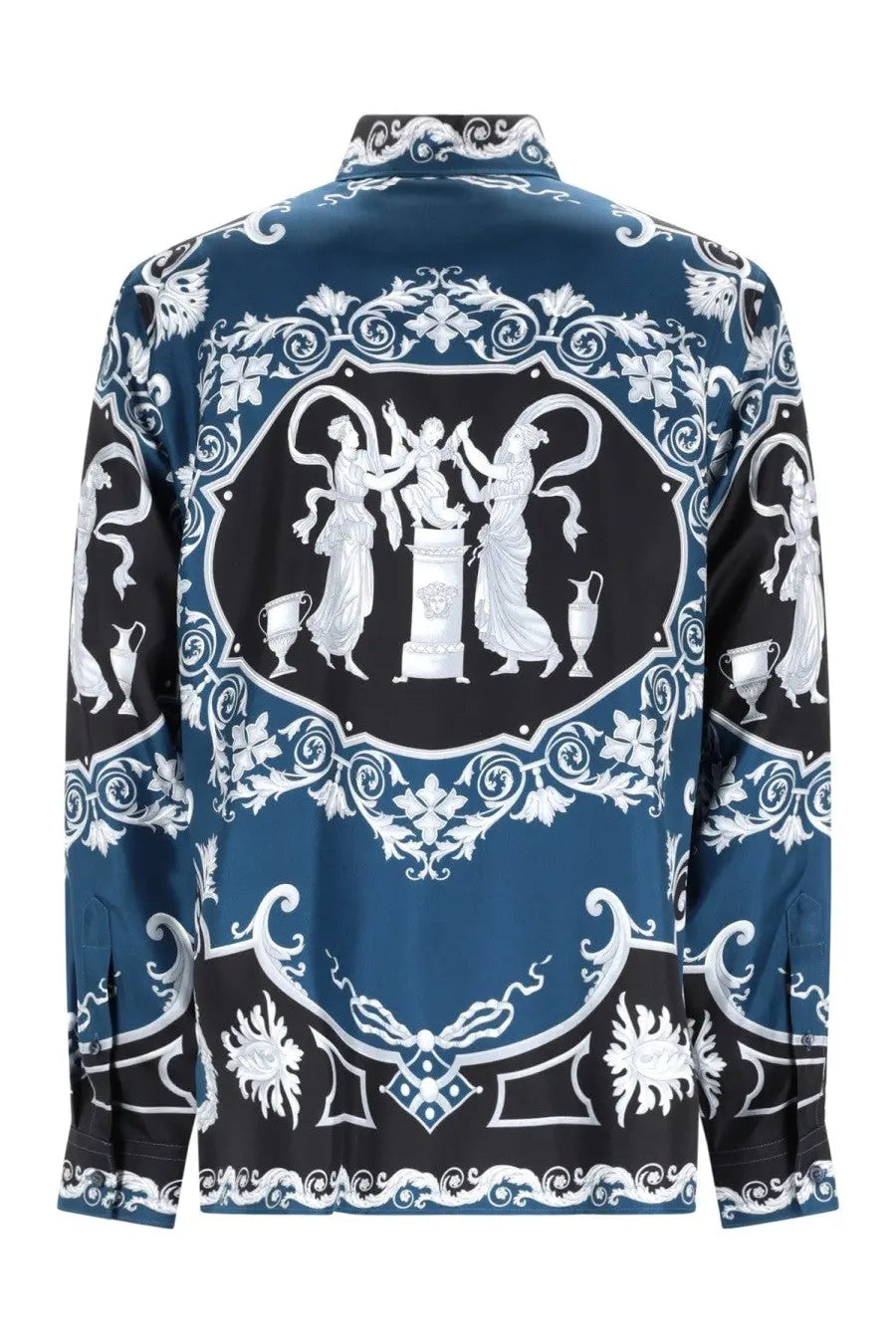 Versace Men's Silk Printed Shirt Multicolor, view 3