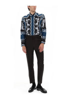 Versace Men's Silk Printed Shirt Multicolor, view 2
