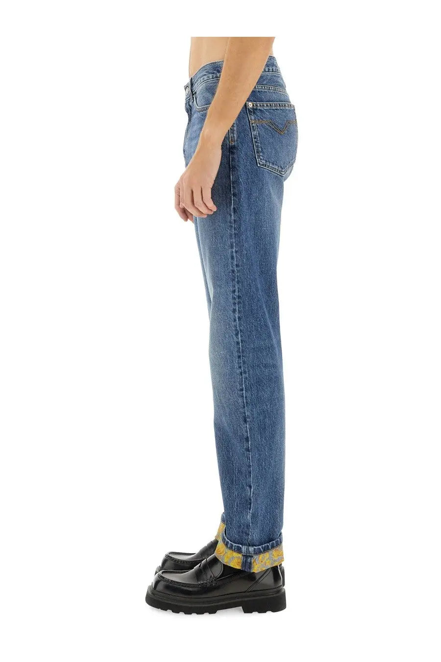 Versace Men's Jeans in Denim Blue, view 4
