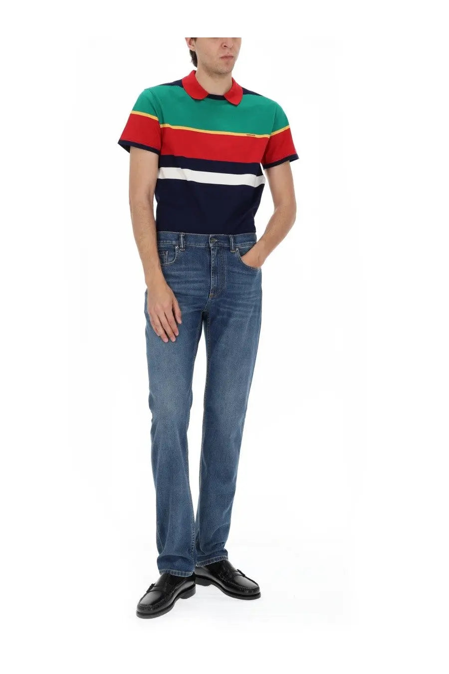 Versace Men's Denim Cotton Jeans Blue, view 2