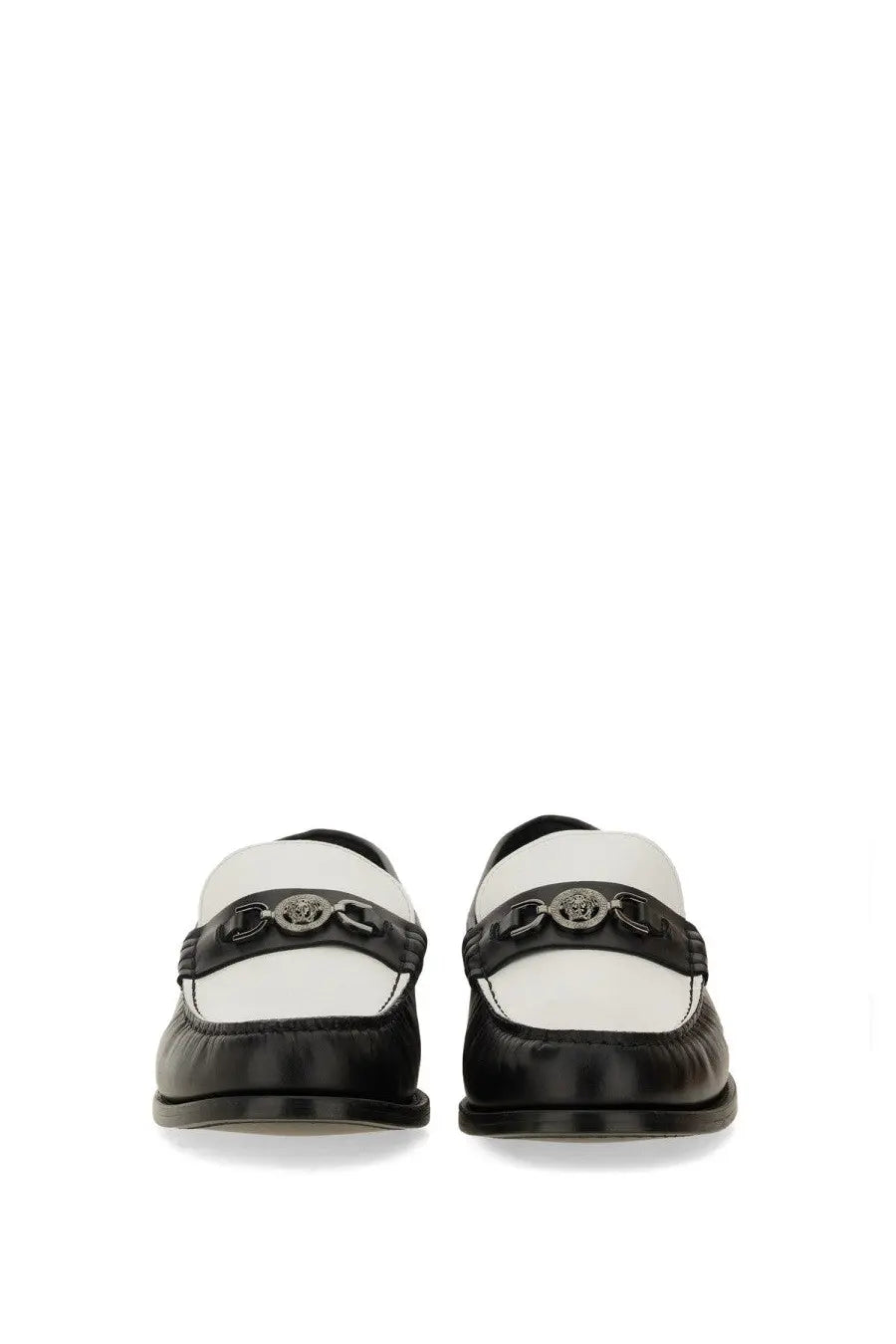 Versace Men's Moccasin Medusa White, view 11