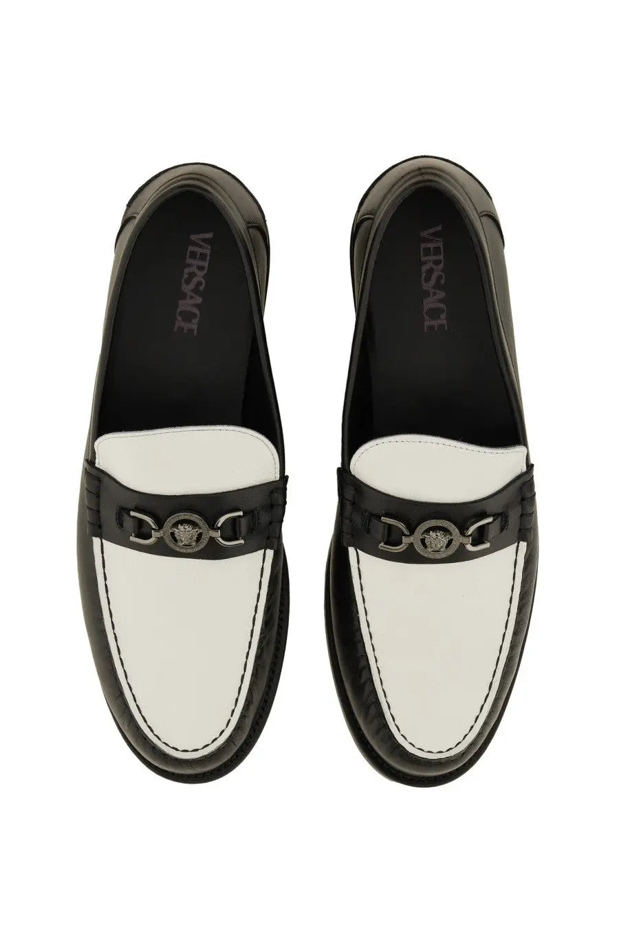 Versace Men's Moccasin Medusa White, view 2