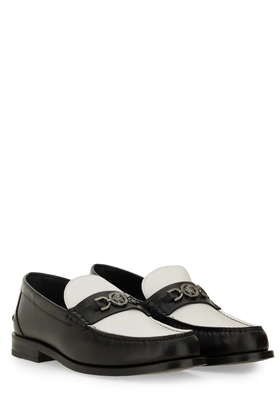 Versace Men's Moccasin Medusa White, view 4