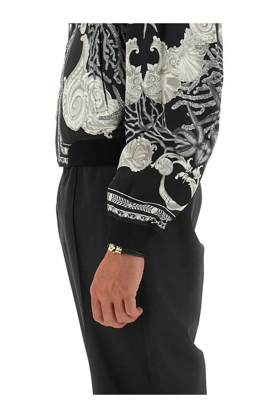 Versace Men's Reversible Baroque Sea Jacket Multicolor, view 4