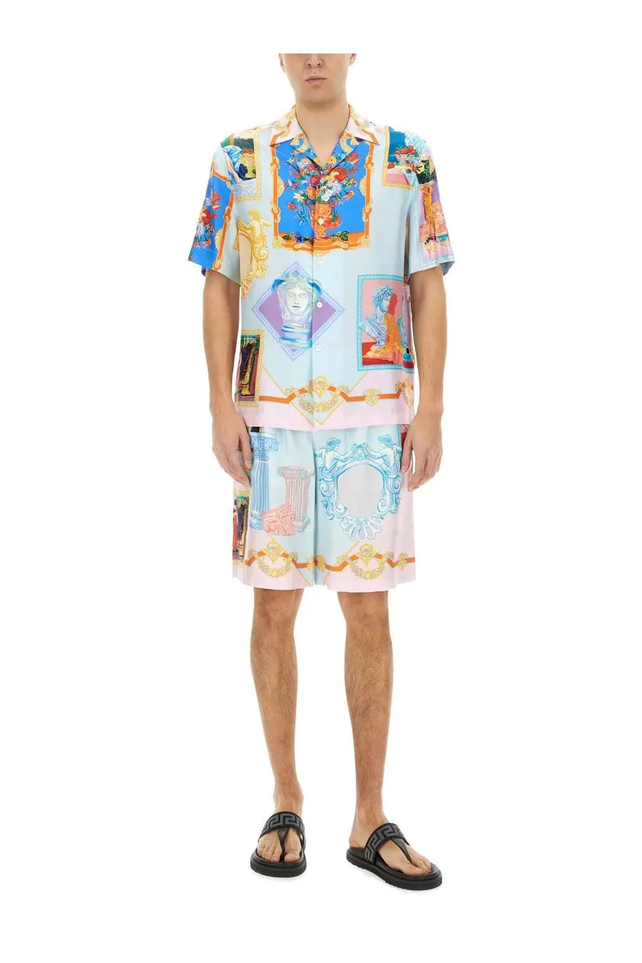 Versace Men's Short in Silk Multicolor, view 2