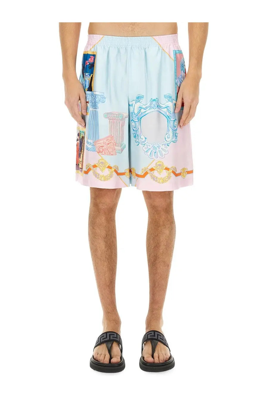 Versace Men's Short in Silk Multicolor