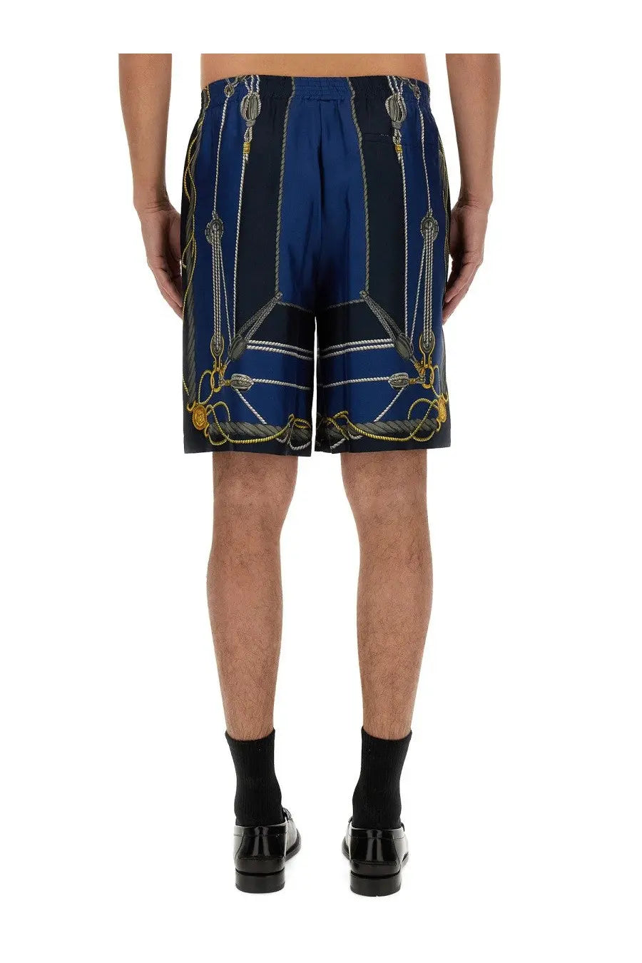 Versace Men's Twill Bermuda Shorts Multicolor, view 3
