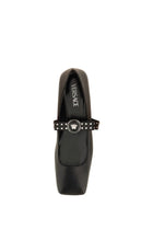 Versace Women's Gianni Ribbon Ballet Flats Black, view 9