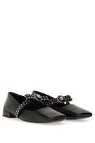 Versace Women's Gianni Ribbon Ballet Flats Black, view 5