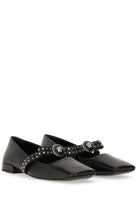 Versace Women's Gianni Ribbon Ballet Flats Black, view 2