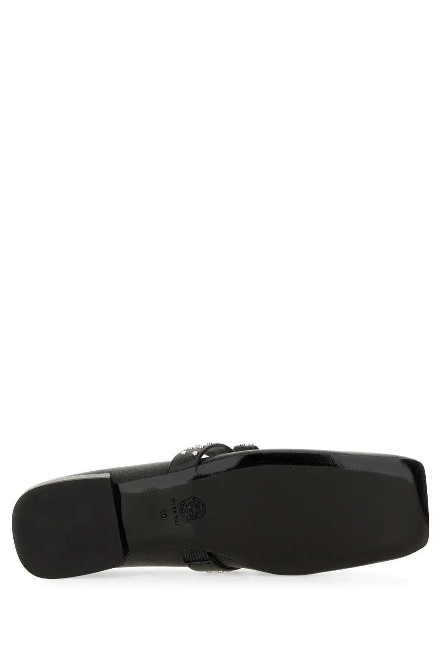 Versace Women's Gianni Ribbon Ballet Flats Black, view 4