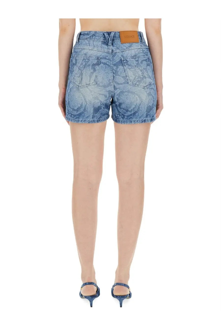 Versace Women's Denim Shorts Blue, view 3