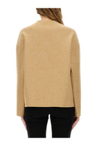Versace Women's Medusa Buttoned Jacket Beige, view 3