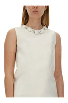 Versace Women's Mini Duchesse Dress White, view 4