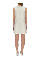 Versace Women's Mini Duchesse Dress White, view 3