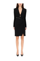 Versace Women's Neck Mini Dress Black