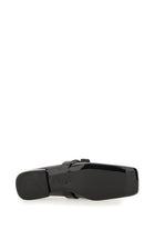 Versace Women's Patent Leather Ballet Flats Gianni Ribbon Black, view 5