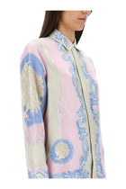 Versace Women's Silk Shirt Cameo Blue, view 4