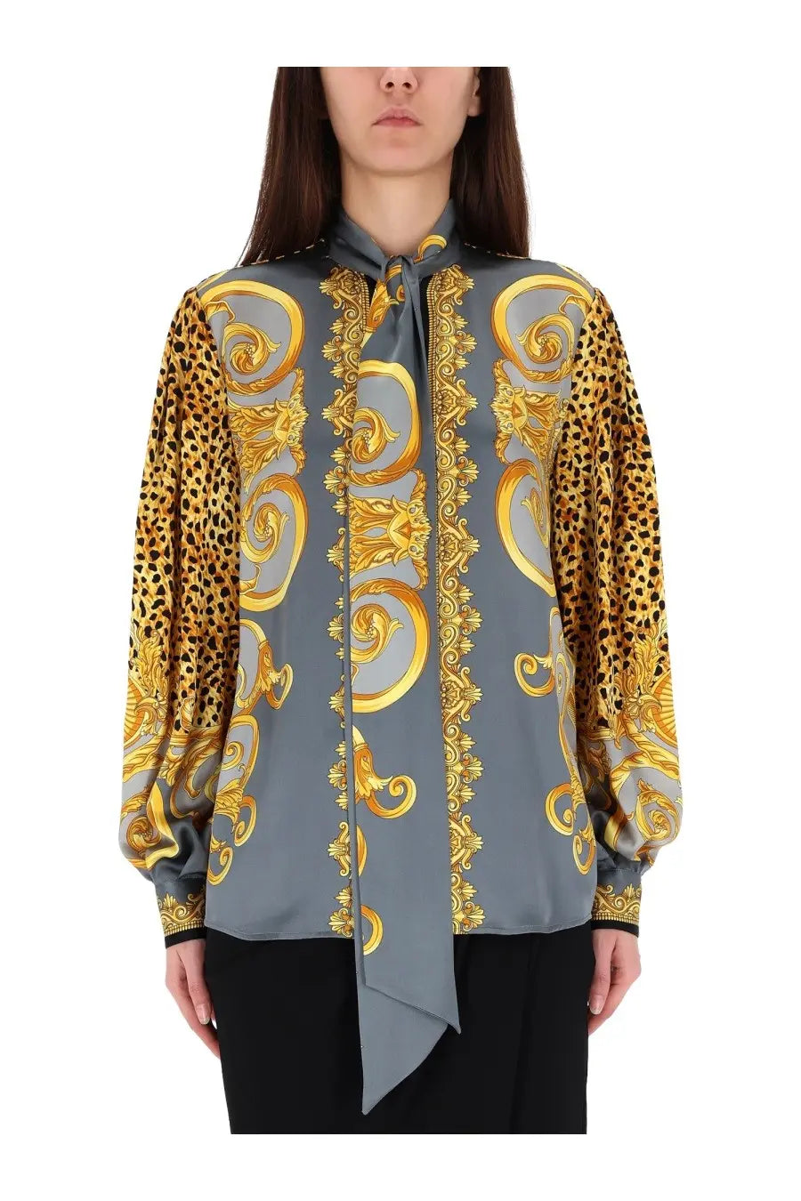 Versace Women's Silk Shirt Grey, view 4