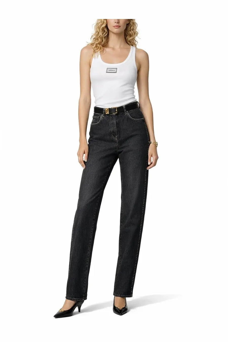 Versace Women's Tank Top White, view 2