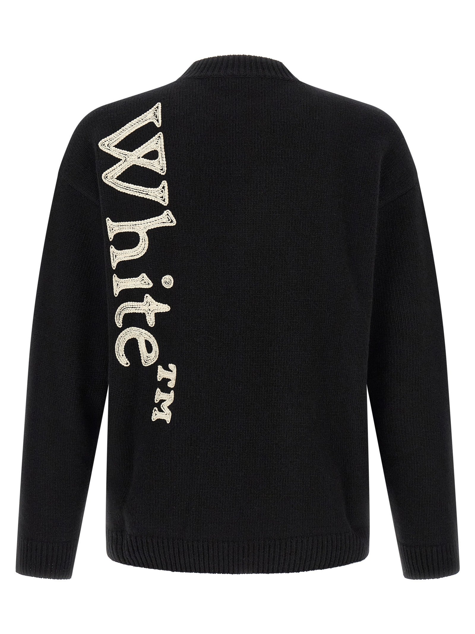 Off-White Vertical Bookish Sweater White