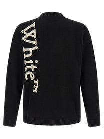 Off-White Vertical Bookish Sweater White