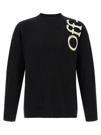 Off-White Vertical Bookish Sweater White